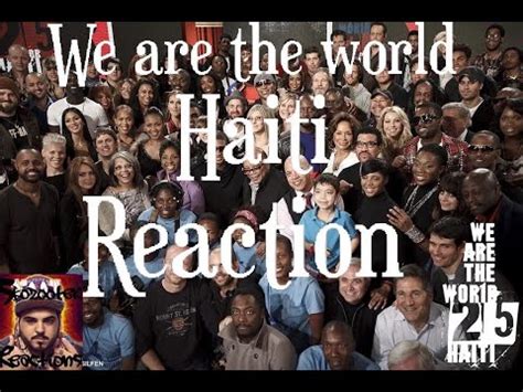we are the world 25 haiti reaction
